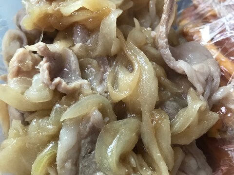 お弁当のおかずに。豚肩ロース肉と玉ねぎのポン酢炒め